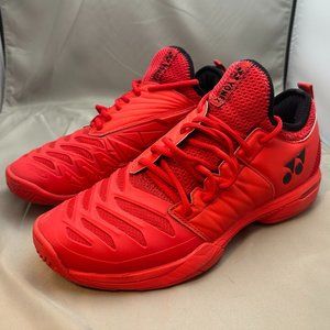 Yonex Men's Fusion Rev 3 Tennis Shoes Size 10.5 Color Red/Orange